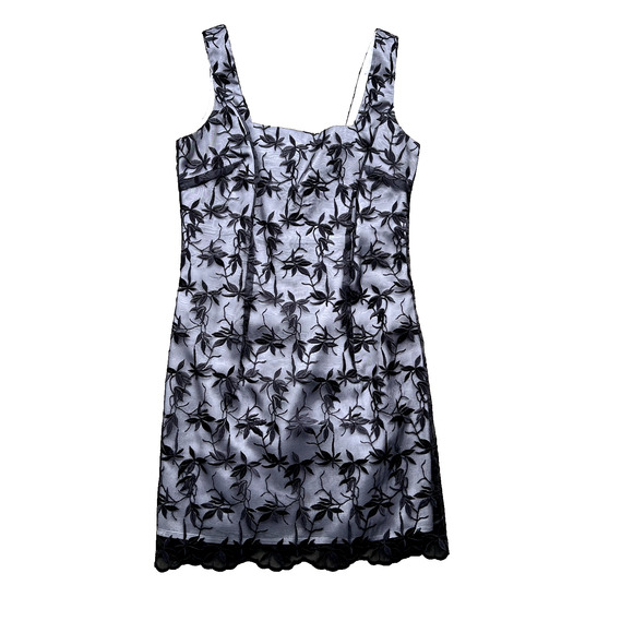 bebe Dresses & Skirts - Vintage BEBE MODA Black Embroidered Lace Witchcore Gothic Lolita whimsy Dress 4